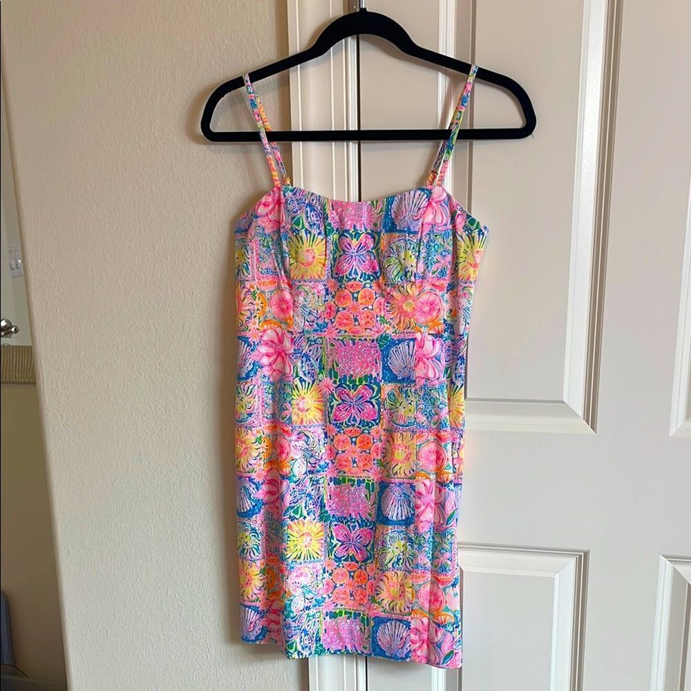 Lilly Pulitzer Pink and Blue Floral Dress